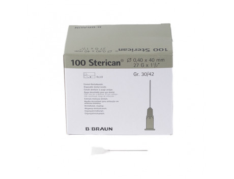 Bbraun injectienaald dental 40x0.4mm 9186182
