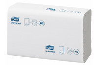 Tork xpress papieren handdoek universal 1 laags intergevouwen 26x21cm h2
wit 150299