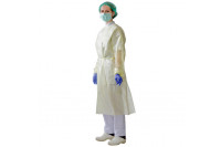 Klinion protection isolatieschort pe-coating lange mouwen en tricot
manchet m 115cm  1st geel ref 522240